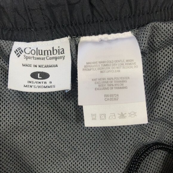 Columbia Swim Trunks Men's Lined Black with Cargo and Back Pockets Size Large - Picture 13 of 15